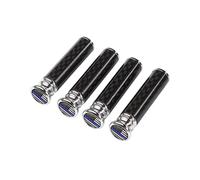 Chaies Pomelli Di Blocco Per Le Porte Dei Veicoli - Copripinza Sicurezza Fibra Di Carbonio - 3.7 x 1.0 cm Set Manopole Serratura Porta Auto | Per Donne SUV Veicoli Commerciali