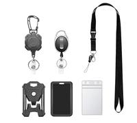 Chaies Porta badge retrattile 3 pezzi - Porta badge avvolgitore - Clip retrattile rinforzata per luogo di lavoro ospedale infermiere scuola chirurgica