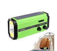 Chaies Radio Meteo, Radio a Manovella ed Energia Solare, Batteria Ricaricabile 5000mAh con Caricatore e Torcia Integrata per Emergenze Esterne