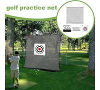 Chaies Rete da golf indoor, rete di guida da golf | Simulatore di allenamento a palla da sfera per il servizio pesante | Pallina da che colpisce con 12 corde elastiche e 4 carabiniere per uomini