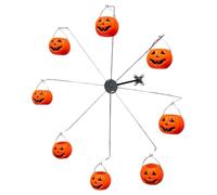 Chaies Riesenrad - Mangiatoia per uccelli con secchi, contenitore per mangimi per uccelli, per Halloween, con 8 secchi per pappagalli e passeri, per gli amanti della natura, prati, giardini, terrazze