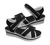 Chaies Sandali da passeggio casual da donna, scarpe casual con piattaforma di cammino - sandali da spiaggia con suola spessa e piatta morbida per il campeggio