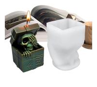Chaies Stampi Halloween,Stampo in Silicone per Stucco - Stampo per Artigianato Tematici Spaventosi Facile da Rimuovere per Resina Epossidica Gesso Aromaterapia Decorazioni Halloween Creazione