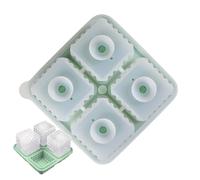 Chaies Stampo per vassoio di ghiaccio, silicone per vassoio di ghiaccio | Cube che raffredda vassoio produttore di perdite con 4 cavità | Stampo portatile a rilascio facile per la vita quotidiana,