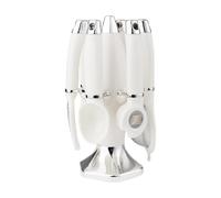 Chaies Utensili da cucina | Set di da cucina con portautensili,Grattugia economa frusta e scolapiatti - Per pasticceria casa, campeggio vacanze