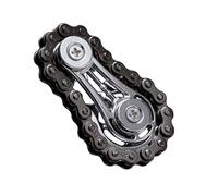 Chain Gear Spinner Fidget - Cycle Chain Sprocket Spinner Roller Toy | Pocket Size Stress Tool Cool Gadgets for Men and Adults, Kids Teens Boys with Metal Mechanical Toy