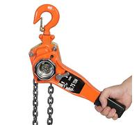Chain Hoist Lever Chain Hoist, 3/4 Ton 1650LBS Capacity 9 FT Chain Come Along with Heavy Duty Hooks for Building Garages Warehouse Automotive Machinery
