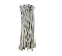 Chain Link Fence Ties, 100-Pack, Stainless Steel Adjustable Hardware, Weatherproof Binding Straps for Security Fences, Wire Management, Metal Repairs, Yards