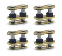 Chain Master Link, 4 pezzi, in acciaio inox, con guarnizione ORing, progettati per catene 428, 520, 525, 530, compatibili con varie catene di veicoli