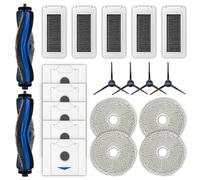 CHAIN PEAK Kit di accessori di ricambio N30 Omni per aspirapolvere ECOVACS DEEBOT N30 Omni, N30 Pro Omni Robot Vacuum, 2 spazzole a rullo, 4 spazzole laterali, 5 sacchetti per la polvere, 5 filtri