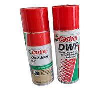CHAIN SPRAY CATENA O-R + DWF LUBRIFICANTE SPRAY CASTROL 400 ML