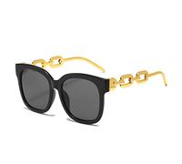 Chain Street Shooting Strani occhiali da sole quadrati da uomo e da donna parasole per vacanze all'aperto (colore: A, taglia: M) 2026