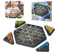 Chain Triangle Game gioco da Tavolo a Scacchi Triggle Gioco da Tavola Gioco Triangolo a Catena Multicolore Triangolare per Bambini Triangolo a Catena Gioco,per Bambini Festa in Famiglia per Adulti
