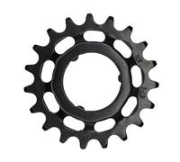 chainring, KMC e-Bike RITZEL, 1/8”, for Shimano hubs, 19 teeth, Chromoly Black,
