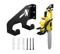 Chainsaw Holder Wall Mount - Anti-Slip Saw Hanger Rack, Steel Storage Bracket | Secure Vertical Organizer for Garage Shed Garden Workshop Barn Office Home, Heavy Duty Tool Display System, Space Saving