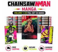 Chainsaw Man NEW Manga Vol 1-23 Set Completo Inglese Libri Comic | DHL EXPRESS