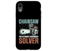 Chainsaw The Ultimate Argument Solver Motosega Custodia per iPhone XR