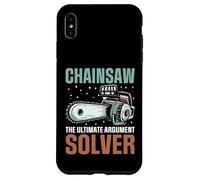 Chainsaw The Ultimate Argument Solver Motosega Custodia per iPhone XS Max
