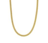 ChainsHouse Collana da donna Chunky Cuban Link per donna uomo in acciaio inox/14 K Hip Hop catena cubana 5/12/14 mm gioielli regalo, 46cm/18", Acciaio inossidabile