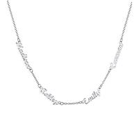 ChainsHouse Collana da Donna Nome Personalizzata Collana con Ciondolo Infinito Pietra Portafortuna Incisione in Acciaio Inossidabile Gioielli Regalo Natale Festa della Mamma Matrimonio Fantasia