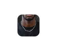 ChainsHouse Collana Twisted Thorn Spine Lucidate Donna Hiphop Punk 46-56 CM Regolabile Catena di Torsione Colore Argento Nero Oro di Alta Qualità Disign Creativo Regalo Compleanno