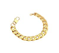 ChainsPro Bracciale Uomo in Acciaio Inossidabile, 13MM Bracciale Uomo Oro Lunga 21cm, Bracciale Cubano Uomo a Miami, Bracciale Ragazzo Maschio Hiphop, Idee Regalo