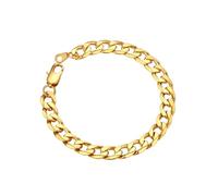 ChainsPro Bracciale Uomo in Acciaio Inossidabile, 8MM Bracciale Uomo Oro Lunga 21cm, Bracciale Cubano Uomo a Miami, Bracciale Ragazzo Maschio Hiphop, Idee Regalo
