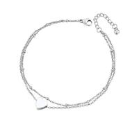 ChainsPro Cavigliera da donna, impermeabile, regolabile, in acciaio inossidabile/argento sterling/placcato oro 14 carati, cavigliera a strati non si ossida, gioielli da spiaggia, regalo per nuoto e