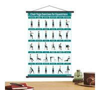 Chair Exercise Chart for Seniors Foldable Multiple Poses Wall Mount