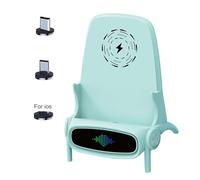 Chair Phone Charger, Wireless Holder, Ergonomic Fast Charging Stand, Stylish Design Adjustable Desktop Dock, Compact Ideal for Most Smartphones, Workplace Desk, Home Use