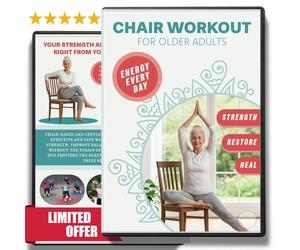 Chair Workout & Balance for Seniors 5+ Lessons Includes Bonus Balance Training Fun seated exercise videos Chair aerobics for seniors Great Sport for Older People 50+