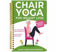 Chair Yoga Spiral Notebook for Seniors Weight Loss Seated Exercise Guide | 30 Day Low Impact Workout Book, Fitness Routine Supports Strength Flexibility Mobility Balance Everyday Practice(verde)