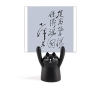 Chairman Mao Calligrafia Schizzo China Memo Holder Cartoon Gatto Nero Stand Decorazione