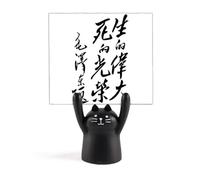 Chairman Mao China Citazioni Nero Memo Holder Cartoon Gatto Nero Decorazione Stand