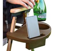 Chaise De Camping - Plateau Latéral Pour Chaise De Camping 28 x 18 x 5,5 cm | Plateau Clip Sur Chaiise Longue Jardin - Porte - Gobelet Rangement Pratique - Accessorio Plein Air Pêche Plage