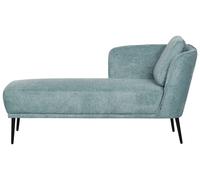 Chaise longue con cuscino in tessuto blu lato destro Artheze