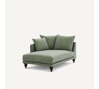 Chaise longue in velluto, Lazare Verde meridiana destra
