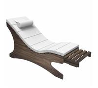 CHAISE LONGUE lettino SPA in legno chiaro o scuro