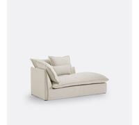 Chaise longue, sfoderabile, in poliestere, ODNA Beige meridiana sinistra