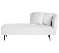 Chaise longue tessuto bianco destra RIOM
