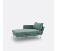 Chaise longue velluto Topim Blu meridiana sinistra