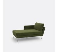Chaise longue velluto Topim Verde meridiana destra