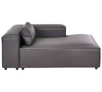 Chaise Lounge lato sinistro con Rivestimento in ecopelle nero Brande