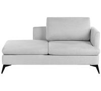Chaise Lounge moderna a destra Rivestimento in tessuto poliestere con cuscino Ga