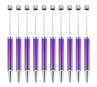 CHAKAE 10 penne a sfera con perline, scrittura liscia, 1,0 mm, multicolore, cancelleria per la scuola