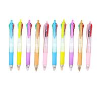 CHAKAE 10 penne a sfera da 1,0 mm, multicolore, strumento di scrittura 4 in 1, penna a sfera retrattile, materiale scolastico