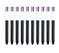 CHAKAE 10 penne multicolore 4 colori in 1 penna a sfera retrattile 1,0 mm verde blu rossore nero per ufficio scuola penne a punta fine