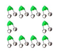 CHAKAE 10Pcs Pesca Morsi Allarmi Rod Campane Clip di Notte Canna Da Pesca Pesce Morsi Esche Indicatori di Allarme Con Doppio Allarme Campane Accessorio