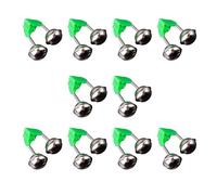CHAKAE 10Pcs Pesca Morsi Allarmi Rod Campane Clip di Notte Canna Da Pesca Pesce Morsi Esche Indicatori di Allarme Con Doppio Allarme Campane Accessorio