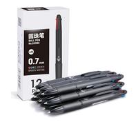 CHAKAE 12 penne a sfera multicolore 4 colori in 1 penna a sfera retrattile multicolore per esami studenteschi appunti disegno asciugatura rapida